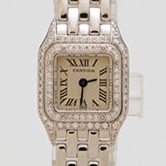 Cartier カルティエ ミニパンテール 2重ダイヤベゼル K18/WG W3210F3 時計 の買取実績