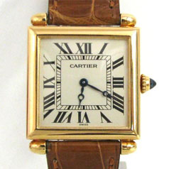 Cartier カルティエ タンク オビュ QZ K18/YG W1512256 時計 の買取実績