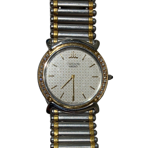 SEIKO セイコー クレドールダイヤベゼル 時計 SS 5A74-0190の買取実績