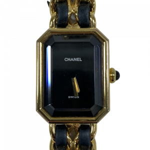 CHANEL シャネル プルミエール 時計 GP/レザー H0001ブラックの買取実績