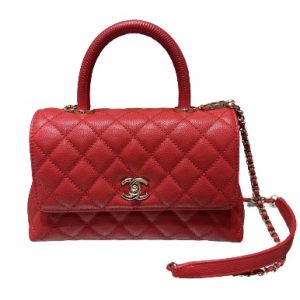 CHANEL シャネル ココハンドル　ミニ　チェーンショルダーバッグ バッグ キャビア A92990レッドの買取実績