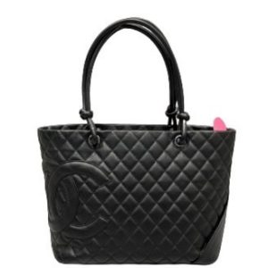 CHANEL シャネル ラージトートバッグ バッグ カンボンライン ブラックの買取実績