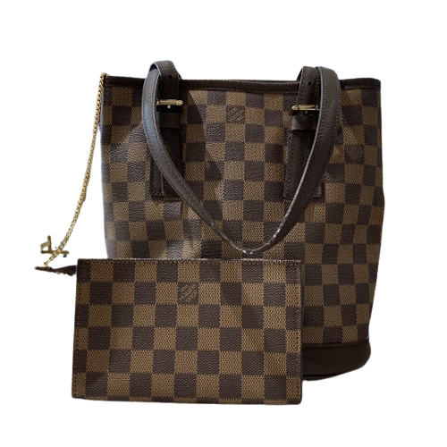 LOUIS VUITTON ヴィトン マレPM ダミエトートバッグM42240内装内側擦れ ...