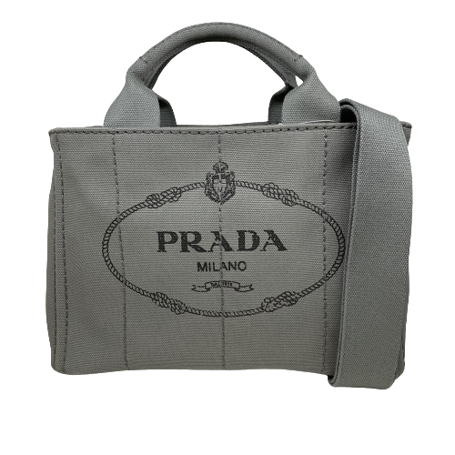 PRADA プラダ ミニカナパ バッグ B2439Gグレーの買取実績