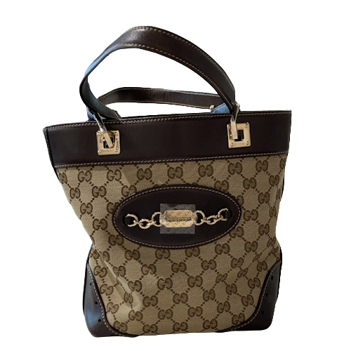 GUCCI グッチ ハンドバッグ バッグ GGキャンバス×レザー 145994 ...