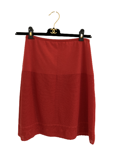CHANEL シャネル ニットスカート ファッション・衣類 コットン/ポリエステル P20910V01267レッドの買取実績