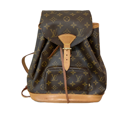 LOUIS VUITTON モンスリPM バックパック モノグラム M51137オープンポケット×1製造番号