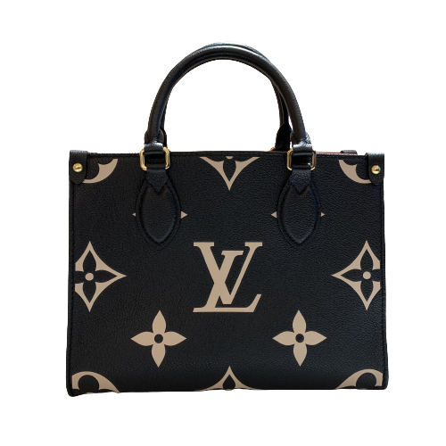 LOUIS VUITTON ルイ・ヴィトン オンザゴーPM バッグ モノグラム・アンプラント  M45659ブラック／ベージュの買取実績