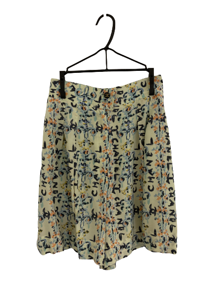CHANEL シャネル ヴィンテージロゴプリントスカート ファッション・衣類 シルク 802575グリーンの買取実績