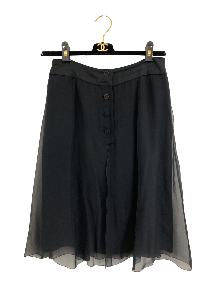 CHANEL シャネル シルシフォンスカート ファッション・衣類 シルク P19236W02919ネイビーの買取実績