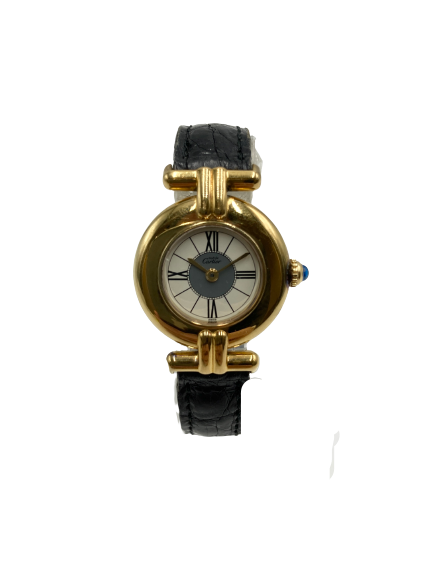 Cartier カルティエ マストコリゼ　ヴェルメイユ 時計 マストコリゼ GPシルバー/革 5920002ゴールドの買取実績