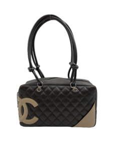 CHANEL シャネル カンボンライン ボーリングバッグ バッグ カンボンライン レザー A25171ダークブラウン/ベージュの買取実績