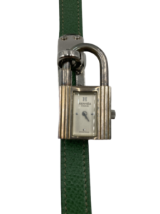 HERMES エルメス ケリーウォッチ 時計 ケリーウォッチ SS/革 KE1.210グリーンの買取実績