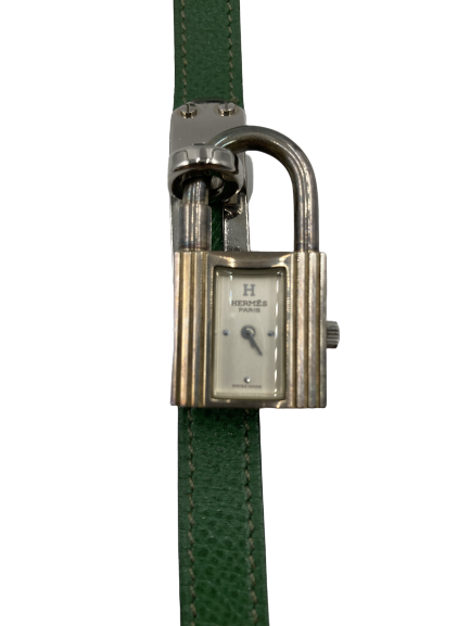 HERMES エルメス ケリーウォッチ 時計 ケリーウォッチ SS/革 KE1.210グリーンの買取実績