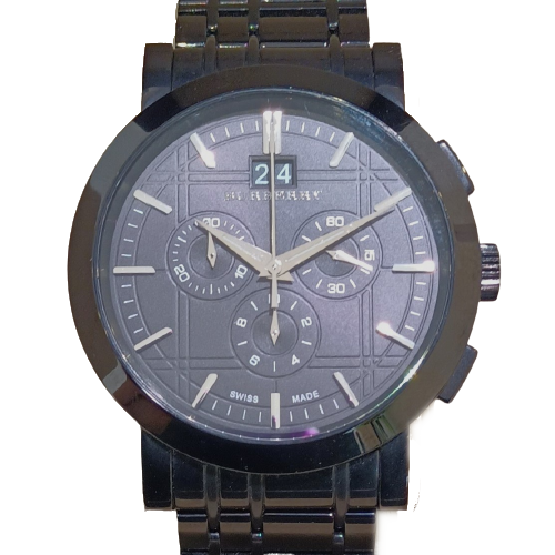 BURBERRY バーバリー クロノグラフ 腕時計 時計 SS BU1385ブラックの買取実績
