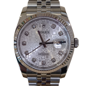 ROLEX ロレックス デイトジャスト 10Pダイヤ 腕時計 時計 コンピューター文字盤 SS/WG 116234の買取実績