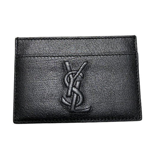 Yves Saint Laurent イヴサンローラン カードケース 財布・小物 レザー ブラックの買取実績