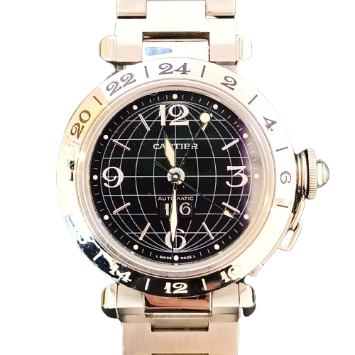 Cartier カルティエ パシャC ビッグデイト メリディアン 時計 SS W31049M7の買取実績