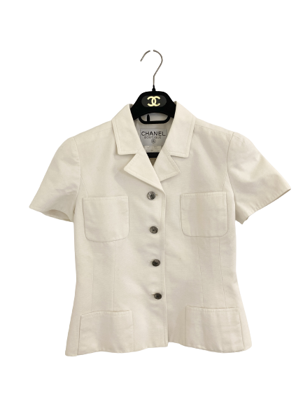 CHANEL シャネル 半袖スカートスーツ(ジャケット) ファッション・衣類 コットン P08938V05299ホワイトの買取実績