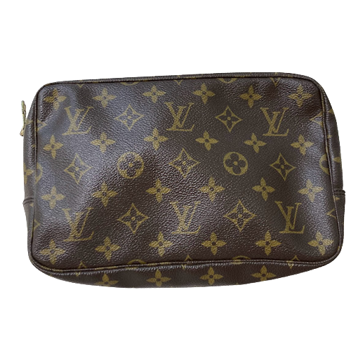 〇〇LOUIS VUITTON ルイヴィトン モノグラム トゥルース トワレット23 ポーチ M47524 ブラウン 現状渡しレディース