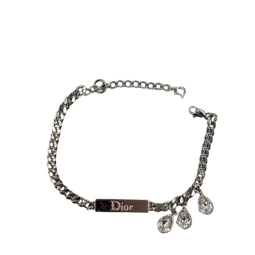 Dior クリスチャン ディオール ラインストーンブレスレット 財布・小物 ラインストーン/メタル シルバーの買取実績