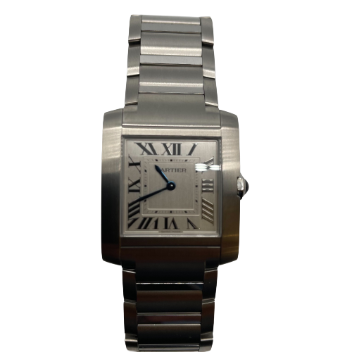 Cartier カルティエ タンクフランセーズMM 時計 SS W8TA0074シルバーの買取実績