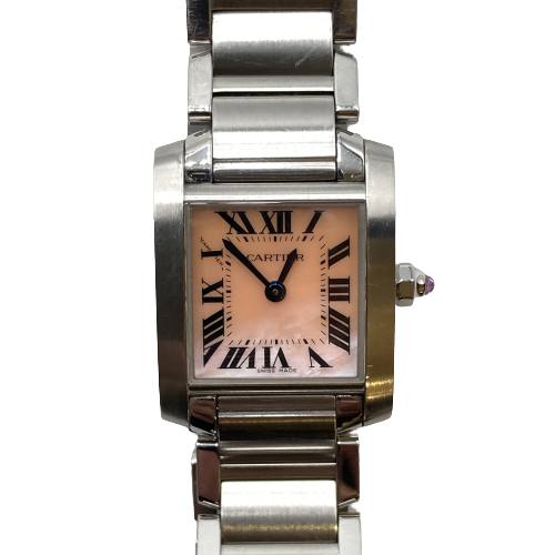 Cartier カルティエ タンクフランセーズSM 時計 SS W51028Q3ピンクシェルの買取実績