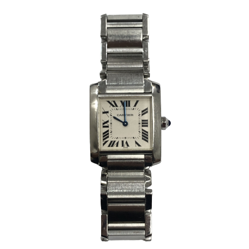 Cartier カルティエ タンクフランセーズSM 時計 ステンレススチール W51008Q3ホワイトの買取実績