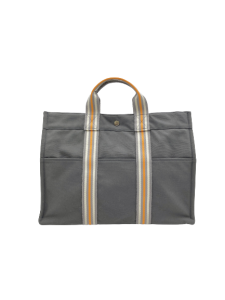 HERMES エルメス フールトゥトートMM 銀座限定 バッグ フールトゥトート キャンバス グレー/オレンジ/ホワイトの買取実績