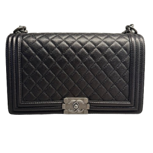CHANEL シャネル ボーイシャネル バッグ キャビア A9213ブラックの買取実績