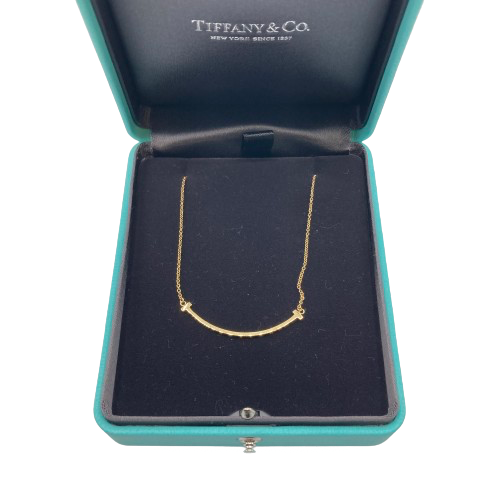 Tiffany & Co. ティファニー Tスマイル　スモールネックレス ジュエリー 750YG の買取実績