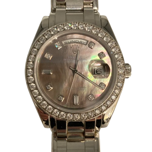 ROLEX ロレックス デイデイト　パールマスター 時計 PT 18946NGブラックシェル10Pの買取実績