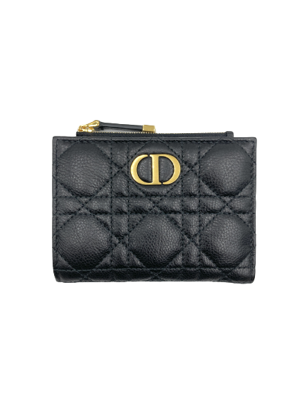 Dior クリスチャン ディオール ダリアウォレット 財布・小物 カナージュカーフスキン S5173UWHC_M900ブラックの買取実績