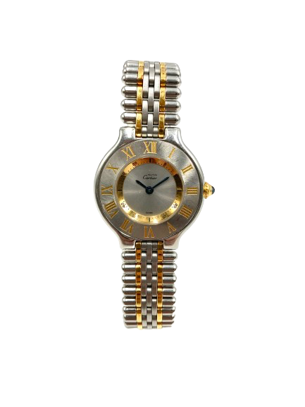 Cartier カルティエ バンディアン 時計 バンディアン SS/GP W10073F4シルバー、ゴールドの買取実績