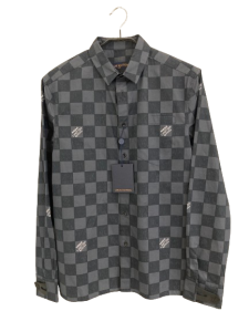 LOUIS VUITTON ルイ・ヴィトン メンズ チェック柄シャツ ファッション・衣類 コットン RM21291M6 HLS33Wブラック、グレーの買取実績