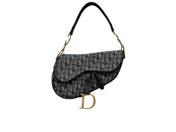 Dior クリスチャン ディオール サドルバッグ バッグ キャンバス/レザー ブルー系の買取実績