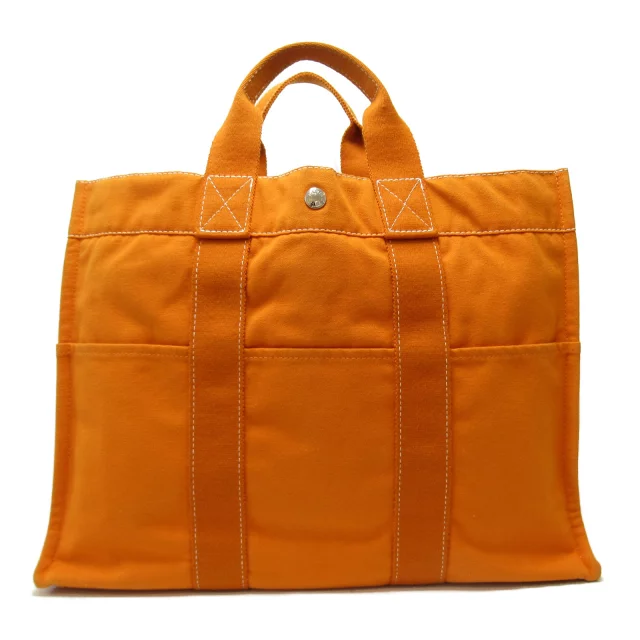 【決算特別企画】【1円】 HERMES エルメス バッグ ドーヴィルMM トートバッグ ブラック 黒 キャンバス