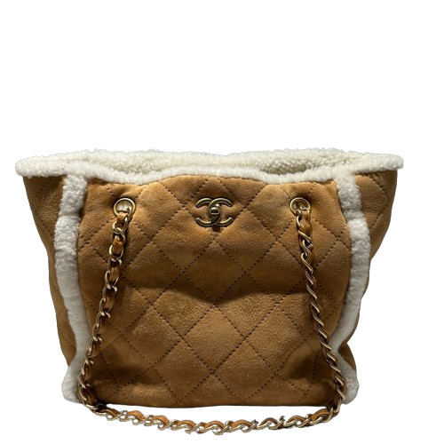 シャネル CHANEL バッグ トートバッグ ムートン レッド - 美品 シャネル トートバッグ ドーヴィル GM