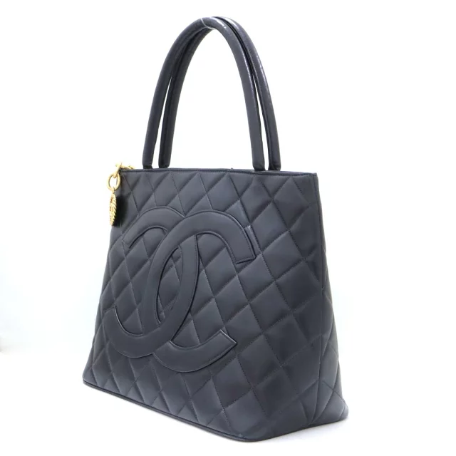 復刻トート_black_ラムスキン  