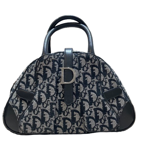 Dior クリスチャン ディオール トロッター　ハンドバッグ バッグ キャンバス ネイビーの買取実績