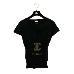 CHANEL シャネル ココマーク・半袖ニット ファッション・衣類 コットン、シルク P40676K02966ブラック、ゴールドの買取実績