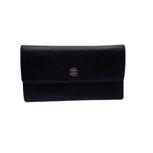 CHANEL シャネル ココボタン　三つ折財布 財布・小物 レザー A33922ブラックの買取実績
