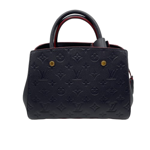 LOUIS VUITTON ルイ・ヴィトン モンテーニュBB バッグ モノグラムアンプラント M42747ネイビーの買取実績