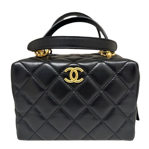 CHANEL シャネル 2wayバニティ バッグ ラムスキン ブラックの買取実績 