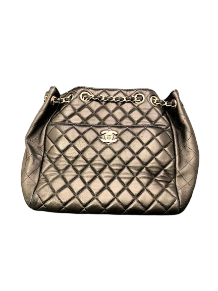 CHANEL シャネル チェーンショルダー バッグ ラムスキン A98740ブラックの買取実績