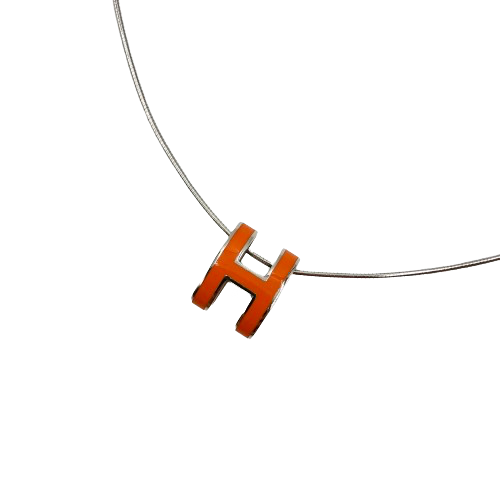 HERMES エルメス ポップアッシュ　Hネックレス ファッション・衣類 スチール オレンジの買取実績