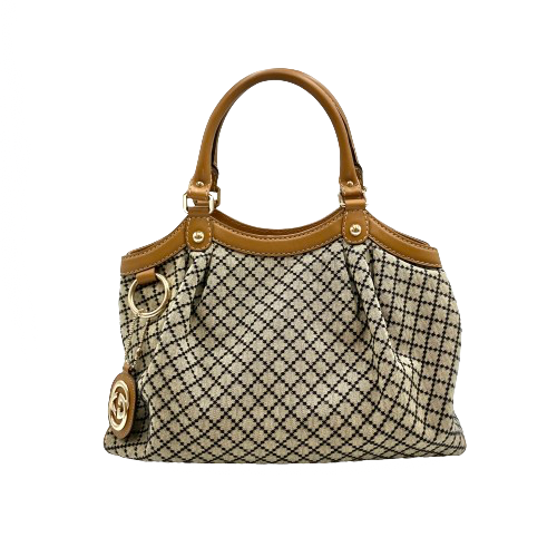 GUCCI グッチ ディアマンテ　スーキー　ハンドバッグ バッグ キャンバス 21194ベージュ/ブラウンの買取実績