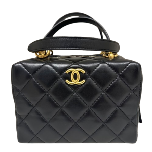 CHANEL シャネル ２wayバニティ バッグ ラムスキン ブラックの買取実績