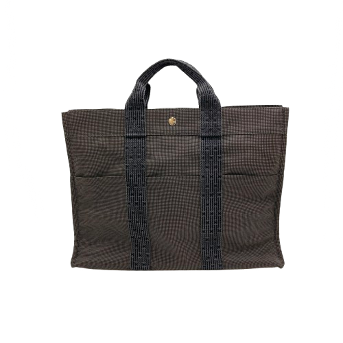 HERMES エルメス エールライントートMM バッグ エールライン キャンバス グレーの買取実績