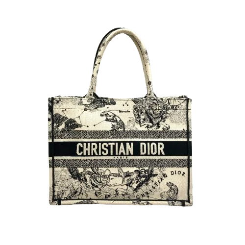 Dior クリスチャン ディオール バッグトートミディアムバッグ バッグ ブックトート ジャガード M1296ZRHZホワイト、ブラックの買取実績